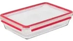 Emsa - Clip&close Glass Frischhaltedose 3 L Glas Rot