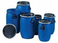 Kunststoff-Weithalsfass 30 Liter blau lebensmittelecht mit UN-Kennzeichnung - 824400