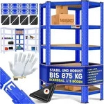 Eckregal Lagerregal Schwerlastregal Kellerregal 180x75x40cm Bis 875 Kg 5 Verstellbare