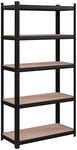 Songmics Modulare Industrieregale Schwarz 5 Ebenen