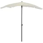 Sonnenschirm Mit Mast 200x130 Cm Sandfarbe Vidaxl
