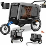 Hundeanh&auml;nger Boxer 3-in-1 Hundebuggy & Jogger Fahrradanh&auml;nger Gro&szlig; Ca. 240 Liter