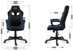 Huzaro Force 2.5 Gamingstuhl Schwarz Und Blau Ergonomisch