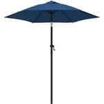 Sonnenschirm Blau 200 X 224 Cm Aluminium Vidaxl