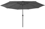 Sonnenschirm Mit Led-beleuchtung 400 Cm Anthrazit - Vidaxl