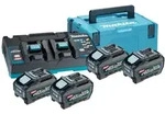 Makita - Power Source Kit Akku-set 4x Akku 5ah + Doppelladeger&auml;t Dc40rb + Makpac