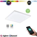 Led Cct Deckenleuchte Turcona-z 30x30cm Wei&szlig; Rgb Smart Home Connect.z Lampe - Eglo