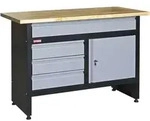 Werkbank Basic, 4 Schubladen, Belastbarkeit 300 Kg, Bxtxh 1200x600x840 Mm, Mit