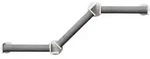 Trixie Wandspielzeug Kletterset Holz Silber Grau