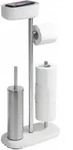 Stand Wc-garnitur Mit Box Rivazza, 4 In 1, Toilettenpapierst&auml;nder Mit Ablage, Wenko