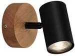 Briloner - Wandspot Retro Spot Dreh- & Schwenkbar 1x Gu10 35w Schwarz Holz