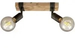 Briloner - Spotleuchte Deckenlampe Schwenkbar 2xe27 Metall-holz Gunmetal 25w