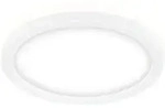 Slim Led Deckenleuchte &Oslash;19 Cm Flach, 12w, 1400 Lm, Neutralwei&szlig;, Backlight, Wei&szlig;