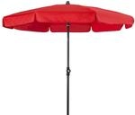 Doppler Mittelstockschirm "sunline Neo" &Oslash;150 Cm, Rot, Bezug Aus 100% Polyester,