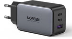 Ugreen Gan Ladeger&auml;t 2x Usb Type C / 1x Usb 65w Power Delivery Grau