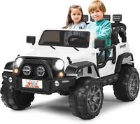 Costway 2 Sitzer Kinderauto Mit 2,4g-fernbedienung, 3 Gang Elektroauto Mit Mp3,