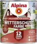 Wetterschutzfarbe Deckend 0,75 L Schwedenrot Holzschutzfarbe - Alpina