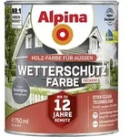Wetterschutzfarbe Deckend 0,75 L Basaltgrau Holzschutzfarbe - Alpina