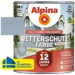 Wetterschutzfarbe Silbegrau 2,5l Deckend - Alpina