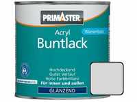 Acryl Buntlack 375ml Lichtgrau Glänzend Wetterbeständig Holz & Metall - Primaster