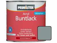 Primaster Acryl Buntlack 375ml Silbergrau Seidenmatt Wetterbeständig Holz&Metall