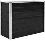 Garten-hochbeet Anthrazit 100 X 40 X 77 Cm Verzinkter Stahl Vidaxl