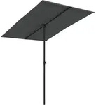 Sonnenschirm Mit Aluminium-mast 2x1,5 M Anthrazit Vidaxl