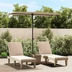 Sonnenschirm Mit Aluminium-mast 2x1,5 M Taupe Vidaxl