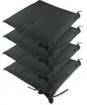 Sitzkissen Stuhl 4er Set Wasserabweisend 45x40cm Befestigungsriemen Waschbar