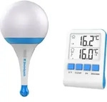 Steinbach Solarleuchte Mit Funkthermometer Blau Funkthermometer