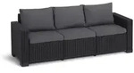 Keter California 3-sitzer In Grafit, 198x68x71,5