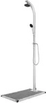 Gartendusche Mit Grauer Bodenplatte 220 Cm Aluminium Vidaxl