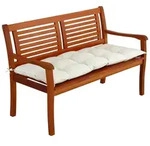 Bankauflage Sitzkissen Polyester Visko-effekt 110x45cm Sitzpolster Gartenbank...