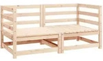 Garten-ecksofas 2 Stk. Massivholz Kiefer Vidaxl