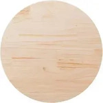 Tischplatte &Oslash;80x2,5 Cm Massivholz Kiefer Vidaxl