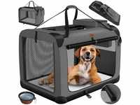 Lovpet - Hundebox Hundetransportbox faltbar Inkl.Hundenapf Transporttasche