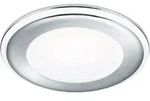 Runder Led Deckeneinbaustrahler Aura Silber Chromfarben &Oslash; 14,8cm