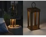 Konstsmide Lighting - Led Akku Outdoor Laterne Cannes Per Usb Aufladbar, Rostoptik