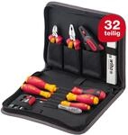 Werkzeug Set Elektriker 32-tlg. Inkl. Werkzeugmappe I Kompakte Grundausstattung In