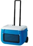 50qt Poly-lite Wheeled Mesh K&uuml;hlbox ,blau/wei&szlig; - Coleman