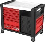 Ks Tools Werkstattwagen Performanceplus P35 Schwarz/rot, Mit 12 Schubladen