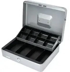 Hmf - 15130 Geldkassette Marktkassette, 30 X 24 X 9 Cm Silber