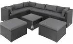 Casaria&reg; Gartenm&ouml;bel Set Lounge M&ouml;bel F&uuml;r 8 Personen Inkl. Auflagen Wetterfest