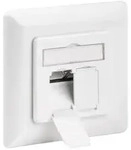 Goobay Cat.6a Datendose 2-fach, Up, Wei&szlig;