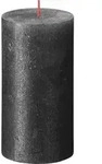 Bolsius - Shimmer Pillar Candle In Schwarz 13cm Hoch &ndash; Elegante Kerze F&uuml;r Jeden