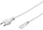 Goobay Euro-netzkabel, 3 M, Wei&szlig;