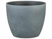 Stone, Blumentopf aus Keramik, Farbe: Dark Stone, 25 cm Durchmesser, 22,5 cm hoch, 8