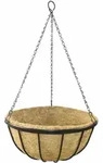 H&auml;ngeampel Wrought &Oslash; 35 Cm Mit Kokoseinlage, Kette Und Haken