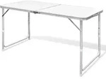 Campingtisch Klappbar H&ouml;henverstellbar Aluminium 120x60 Cm Vidaxl