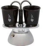 Bialetti Mini Express Induction +2tassen Schwarz